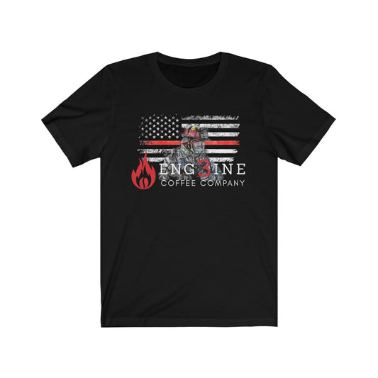 Thin Red Line E3 Coffee Tee