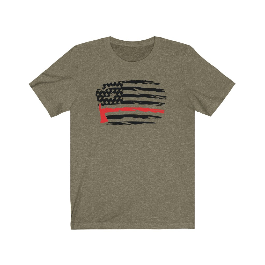 Thin Red Line Axe Tee